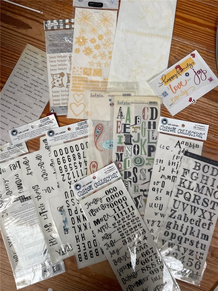 Vintage partial sets of RUB-ONS 13 sets mixed brands