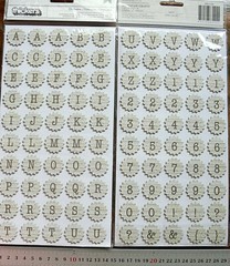 STARBURST Alpha CELEBRATION 25mm Across – 100 Alphabet & Numbers Upper Case L2Rb
