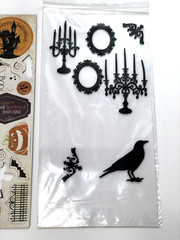 MOONLIGHT Halloween Close to My Heart Paper Pk & Stickers Chipboard 2 Stamp Sets