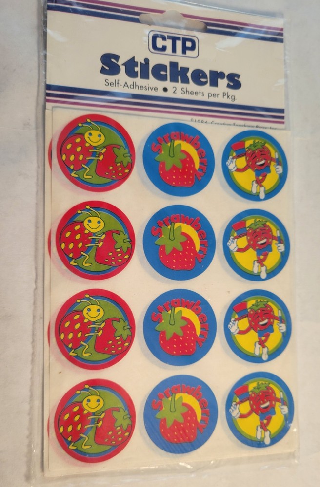 CTP SCRATCH N SNIFF STICKERS 2 SHEETS EACH IN HANGER PACKS