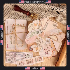 200pcs Vintage Scrapbook Stickers – Aesthetic Ephemera for Journals & Planners