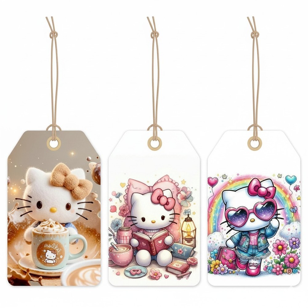 Beautiful Hello Kitty Tags Junk Journal Scrapbook