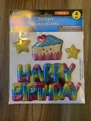 JOT 3D FOIL METALLIC STICKERS!!