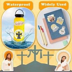 400 Pcs Jesus Christian Stickers Bible Verse Faith Decals for Bottles Laptop