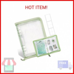 Ruatu Sticker Storage Organizer Binder A5 Sticker Book Collecting Album Reusable