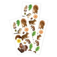 Paper House Squirrel Chipmunk Stickers Fall Scrapbooking Journals Planners