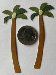 COCONUT PALM Die-Cut Embellishment (4pc)Jolee’s•Tropical•Tree•Vacationer •Travel