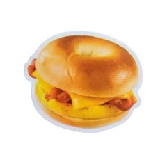Vintage Food Sticker Bagel Bacon Egg And Cheese Collectible Delicious Bread 1 Pc