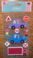 RARE Jolees On The Road Learning To Drive Car Street Signs Truck New Driver Trip