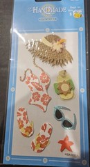 walmart handmade stickers bathing suit straw hat flip flops sunglasses