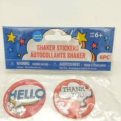 6 Shaker Stickers 3Birds Design Stickers Hello Thank You Awesome Just a Note Lov