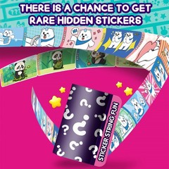 xouyhzy Creative Sticky Rolls Bracelet Making Kit for 80 Rolls, Pink
