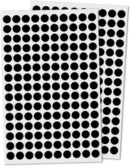 High-Quality 3000 Pack Black Round Labels – Ideal for All Surfaces and Crafts