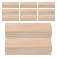 20 Pcs Unfinished Square Wood Blocks for Whittling Kids DIY Carving