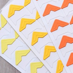 13 Sheets Paper Corner Guards Photo Mounting Corners Sticker Album