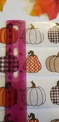 16 Plaid Pumpkin Stickers/Fall Stickers/Halloween Stickers/Country Pumpkin
