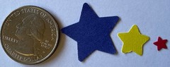 COLORFUL STAR ASSORTMENT Die-Cut Embellishments(75pc) Five Points•Card Making•