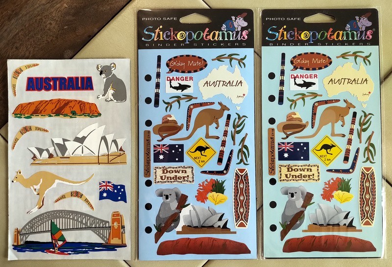 Vintage Stickopotamus / Mrs. Grossman’s AUSTRALIA Scrapbooking Stickers – NOS