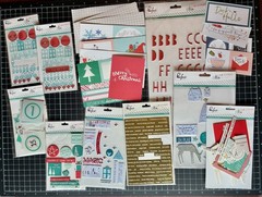 PinkFresh Studio CHRISTMAS WISHES Acetate, Puffs, Acrylic Sticker, Die Cuts LOT