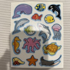 Carson Dellosa Sea Ocean Creatures Animals Sticker Sheet