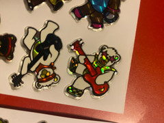 Set of 2 Vtg Prism Vending Sticker Sheets 4×3 Inches Ea. Bears