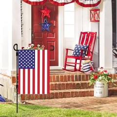 Garden flagpole Frame (with 2 Clips 4 Buttons) high-Grade Courtyard 1 PCS