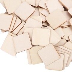 800 PCS 1.5 Inch Unfinished Wood Pieces, Wood Squares, Premium Wooden Cutout …