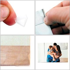 Archival Safe 250-Piece Clear Photo Corners for Memorable Displays & Projects