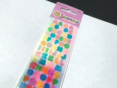 Vintage 1980’s Sandylion Stickers – Mother of Pearl Letters Sticker Sheet – NOS