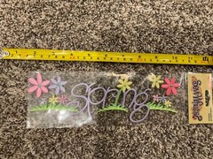 SEW WHAT’S 9″ Embroidered Stickers Embellishments Spring Seasons