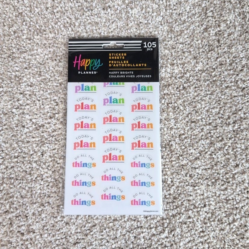 Happy Planner Happy Brights Colorful Plan Things Sticker Sheets 105 pc