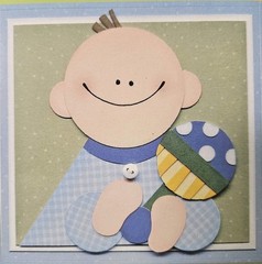 Pebbles Inc Baby Boy Cardstock Stickers Our Baby Boy Label Rattle Button SnipIts