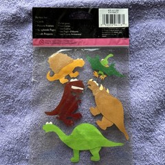 2005 Stand-Outs by Provo Craft 3D EXTINCT DINOSAURS Scrapbooking Stickers