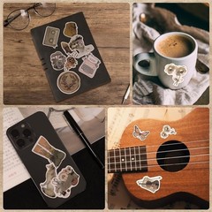 Cute 200-Pcs Vintage Sticker Set – Perfect for Journaling and Personalization