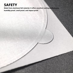 2-50PCS Aluminum Foil Seal Stickers Strong Self Adhesive Seal For Packaging