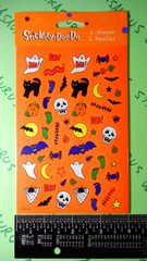 Vintage Halloween Black Cats Bats & Ghosts American Greetings Sticker Pack
