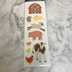 Mrs. Grossman’s Stickers – On the Farm – Barn, Sheep, Pig, Cow, Chick – 3 Sheets