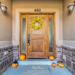 House Numbers 0-9, 3D Self Adhesive Address Stickers for Door Mailbox, Black