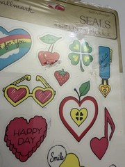 Vintage Hallmark Candy Conversation Hearts Lips Valentines Day Lot – 34 Sheets