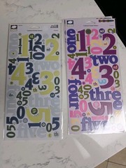CLOUD 9 Design Scrapbooking Stickers Alphabet Borders Words Lot Of 59 NIP