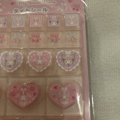 Brand New Sanrio Monotone Stone My Melody Sweet Piano Sticker Sheet