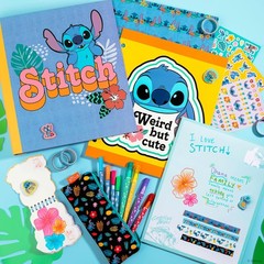 Disney’s Stitch 3-Ring Binder Stationery Set, Includes Journal, Stickers, Pen…