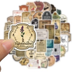 200 Waterproof Retro Gothic Potion Labels – Stylish Stickers for Personalization