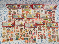 SEALED Mega Set Of 12 Vintage Puffy-n-Smell Stickers 1980 Packs! RARE Collection