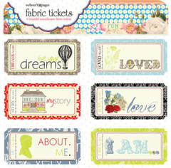 NEW Webster’s Pages Fabric Tickets ALL ABOUT ME FT1500