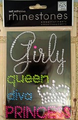 Girly Queen Diva Princess Rhinestone Stickers, Scrapbooking, Journal, by MAMBI