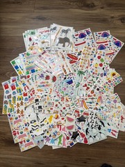 Vintage Rare 80s 90s Giant Mrs Grossman Scrapbook Huge Sticker Lot Of Sheets