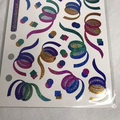 Vintage Stickopotamus Confetti Binder Stickers SPMT17 Birthday Party Ribbons New