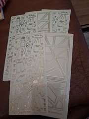 5X STICKERS SCRAPBOOKING NEW (ST1491) MIX TRANSPARENT