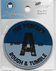 Li’l Davis Designs Chip Art Coasters Rough and Tumble Boy Embellishments
